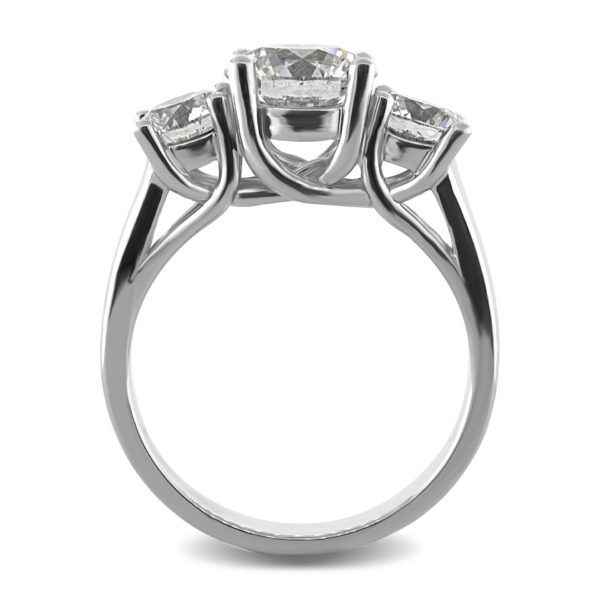 Three Stone Diamond Engagement Ring LR5557-2