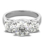 Three Stone Diamond Engagement Ring LR5557-3