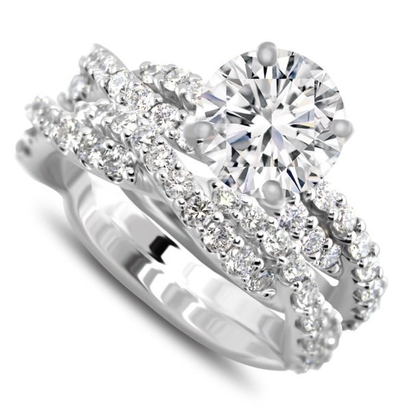 4 Prong Engagement Bridal Set LR8394 LR8394B-1