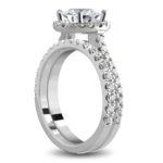 Halo Engagement and Matching Band Bridal Set LR8208 +LR8214-1