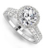Halo Round Engagement Bridal Set LR8421 LR8437-2