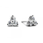 Three-stone Diamond STud Earrings ERST933-3