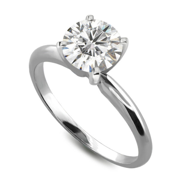4 prong solitaire engagement ring LR5851-4p