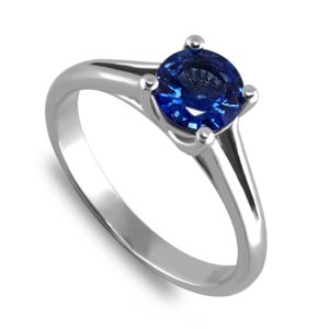 Genuine blue sapphire ring LR7887-6