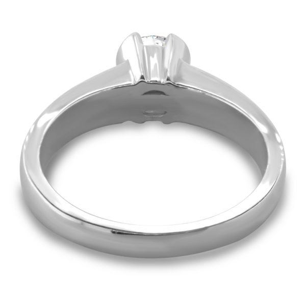 Bezel set diamond solitaire engagement ring LR4929-3