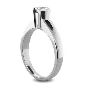 Bezel set diamond solitaire engagement ring LR4929-4