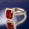 Burma Ruby Diamond Engagement ring LR8461 -RUB -4-5