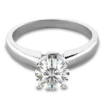 Diamond Solitaire 4 Prong ENgagement Ring LR5643