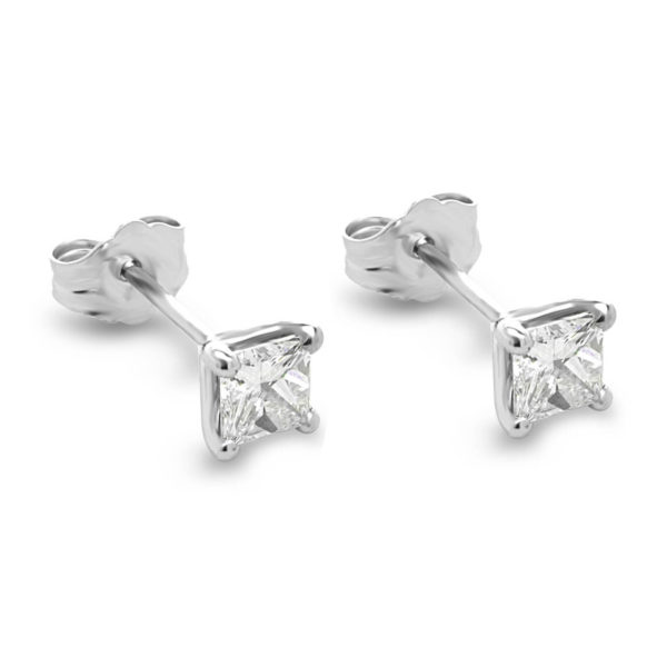 Diamond Stud Earrings Princess Diamond S654T-MP042