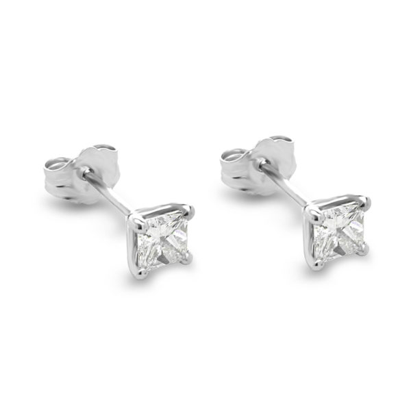 Diamond Stud Earrings Princess Diamond ST-MP042