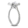 Halo Diamond Engagement Ring Radiant or Emerlad LR8461-4