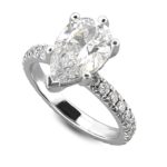 Pear Shape Diamond Engagement RIng LR9119-3