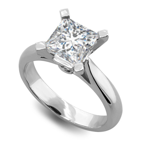 Princess Cut Diamond Solitaire Engagement Ring LR7497