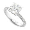 Cushion Diamond Engagement RIng LR9123
