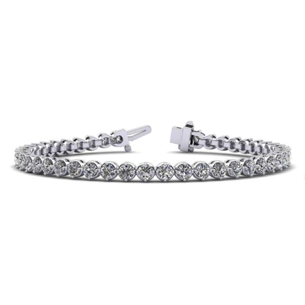 Bezel Diamond Tennis Bracelet - Sarkisians Jewelry