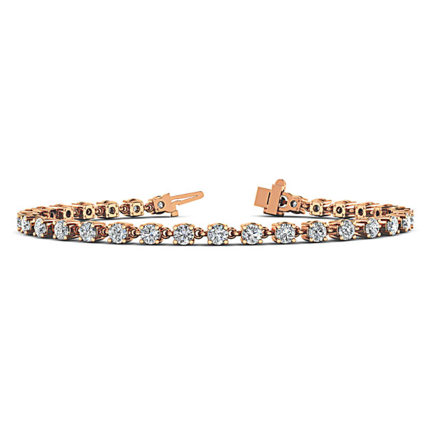 Linked Diamond Tennis Bracelet LBSB802-2