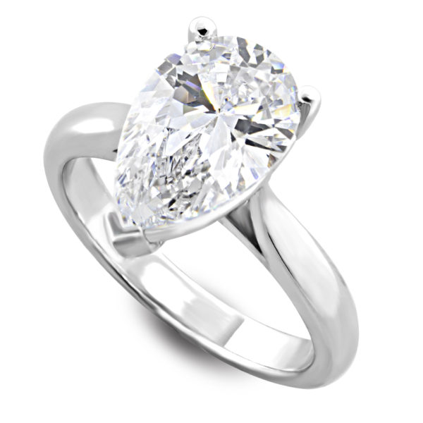 Pear Shape Diamond Engagement Ring LR7835Pear Shape Diamond Engagement Ring LR7835