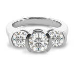 Bezel Set Diamond Engagement Ring LR6561