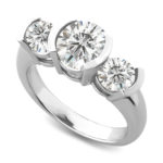 Bezel Set Diamond Engagement Ring LR6561-2