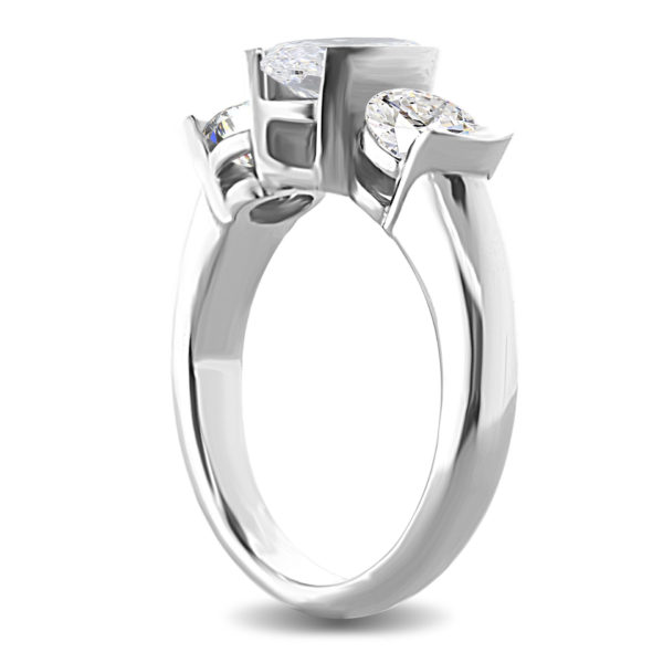 Bezel Set Diamond Engagement Ring LR6561-5