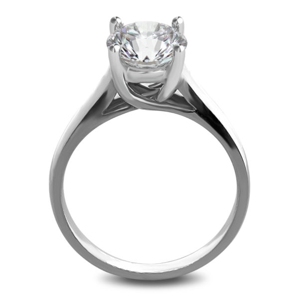 Trellis Design Solitaire Engagement Ring , Gold or Platinum LR5838-3